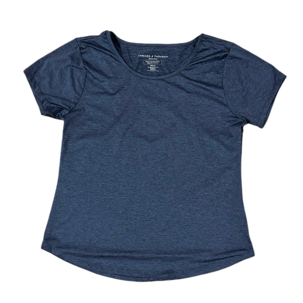 Threads 4 Thought Racerback Short Sleeve Top Blue Women’s Size M Medium NWOT